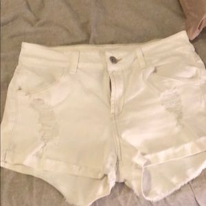 Guess distressed jeans shorts size 27